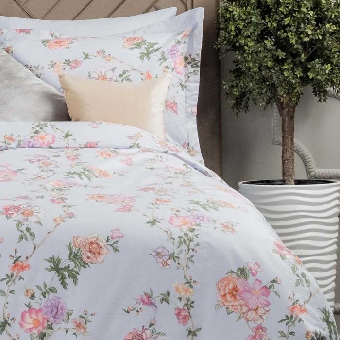 Постельное белье Arya Alamode "Sakura", 2-х спальное (евро), белый