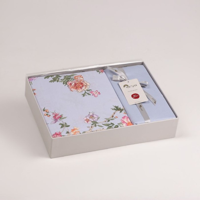 Постельное белье Arya Alamode "Sakura", 2-х спальное (евро), белый