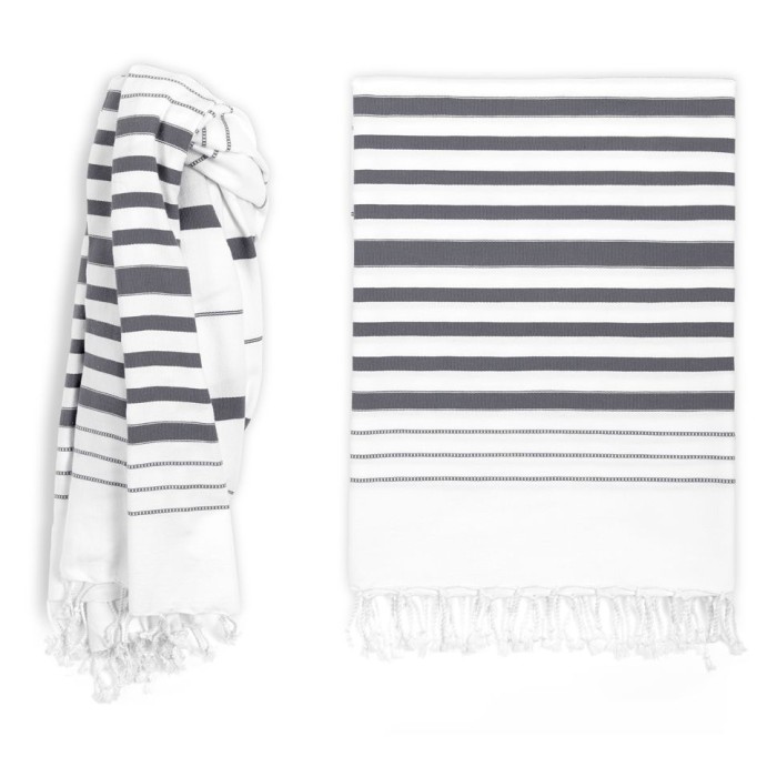 Пештемаль Hamam "Marine", 100x180 см, темно-серый