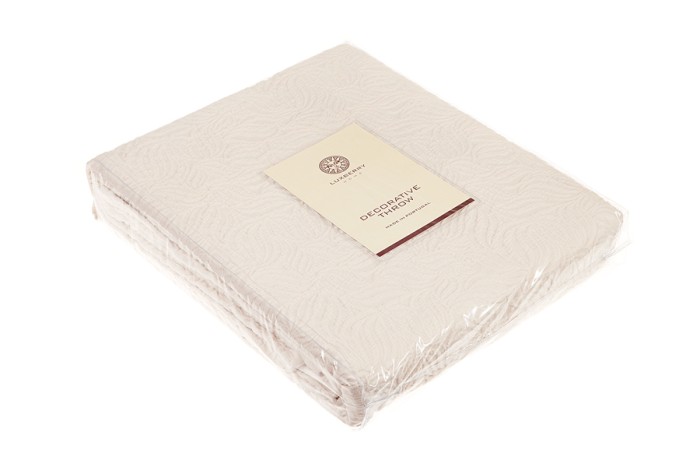 Покрывало Luxberry "Каменный Цветок", 200х220 см, экрю