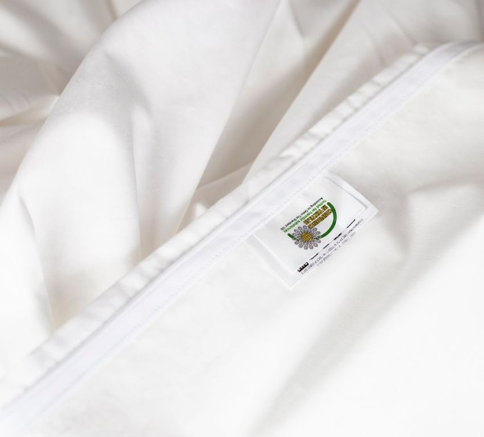 Постельное белье German Grass "Salzburg Gray", 2-х спальное, белый