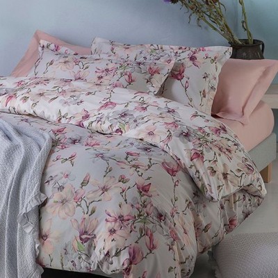 Постельное белье Mirabello &quot;Elegant Flowers&quot;, семейное, серый
