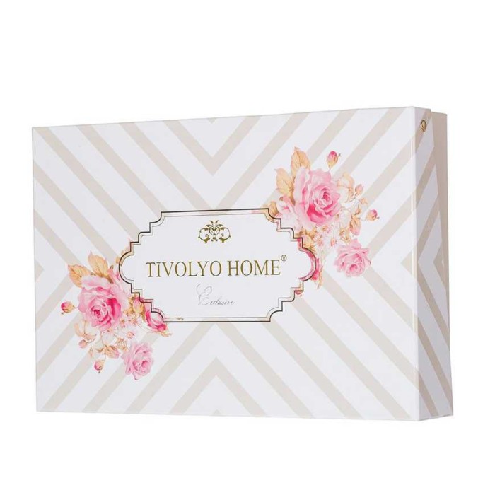 Постельное белье Tivolyo "Eloise", 1,5 спальное, бежевый