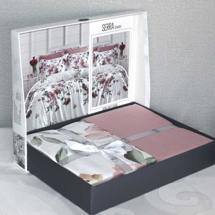 Постельное белье Do&Co Delux "Serra", семейное, пудра