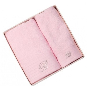 Комплект полотенец Blumarine Swarovski "Crociera", 5 шт, розовый
