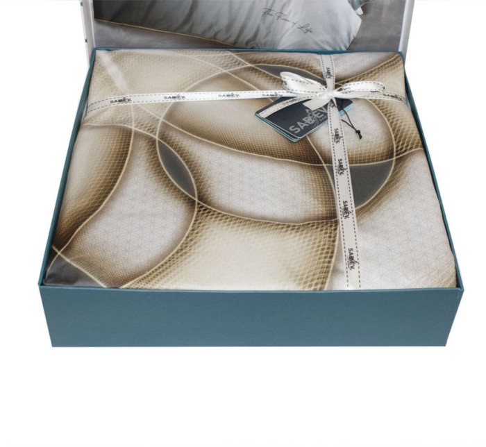 Постельное белье Sarev "Flower Of Life", семейное, серый