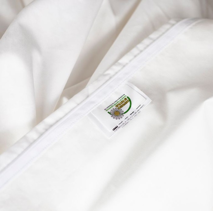 Пододеяльник German Grass "Salzburg Gray", 200x220 см, белый