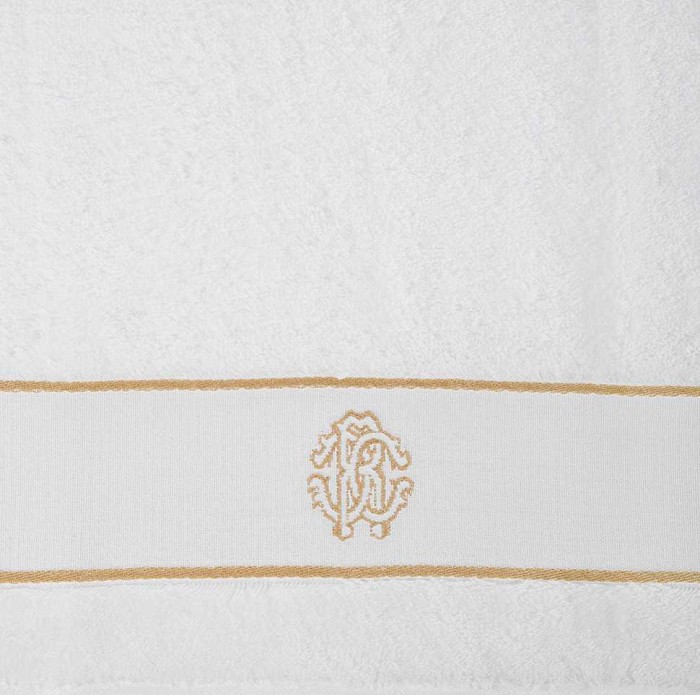 Комплект Roberto Cavalli "Gold New 12 White", 40x60-60x110 см, белый