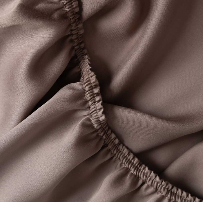 Простыня German Grass на резинке "Brown Brilliant", 200x200x40 см