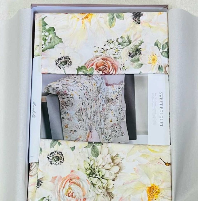 Постельное белье MIRABELLO "Sweet Bouquet", 2-х спальное (евро)