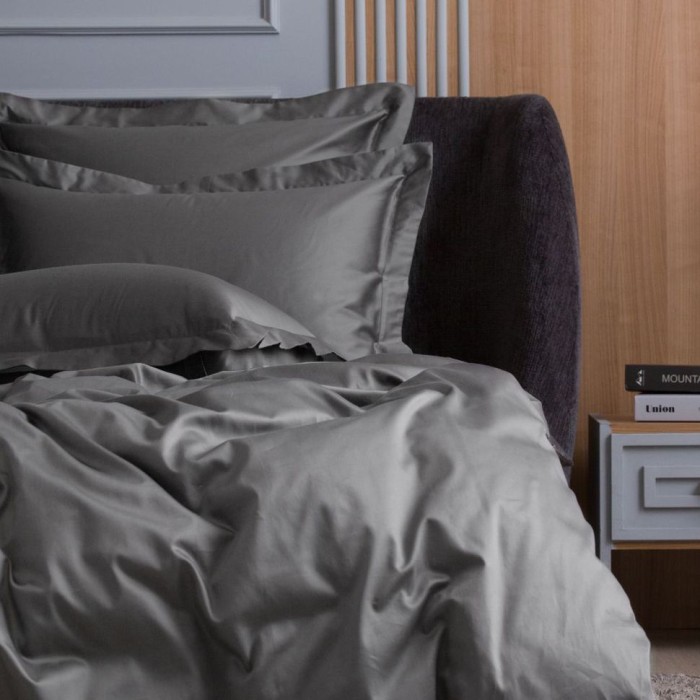 Пододеяльник  German Grass "Graphite Allure", 150x200 см, темно-серый