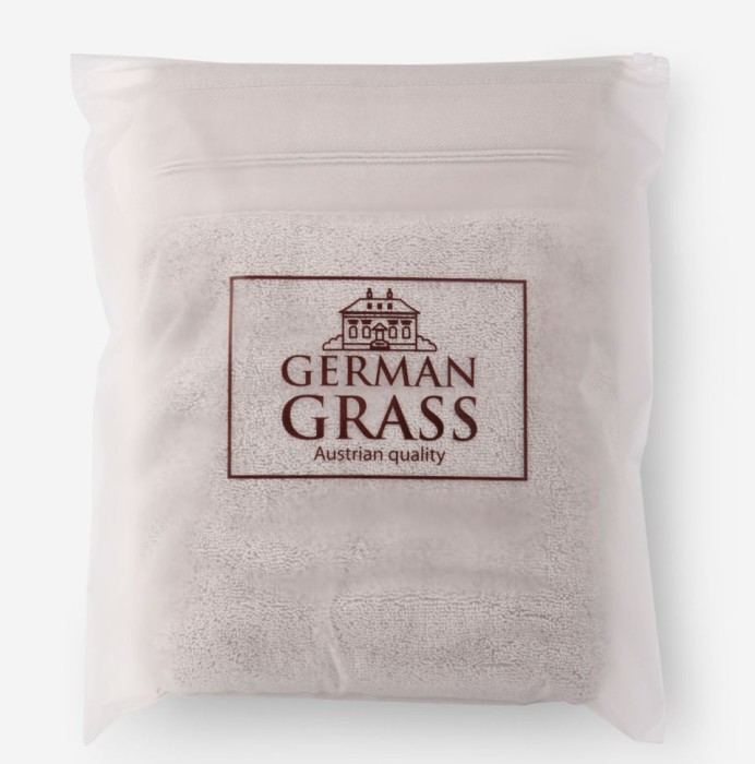 Полотенце German Grass "Pearl Balance", 40x70 см, светло-серый