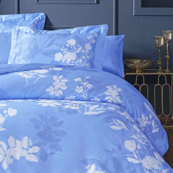 Постельное белье Valeron Usc "Eunike", king-size, голубой