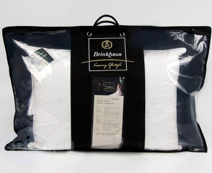 Подушка Brinkhaus пуховая "Chalet" с бортиком, 50x70 см, средняя