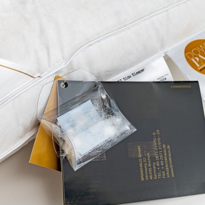 Подушка Brinkhaus пуховая "Chalet" с бортиком, 50x70 см, средняя