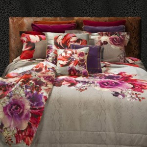 Постельное белье Roberto Cavalli "Bouquet Pyton 3", king-size, бежевый