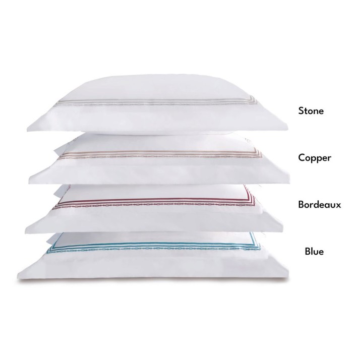 Постельное белье Valeron перкаль "Atlas", 2-х спальное (евро), бело-черный