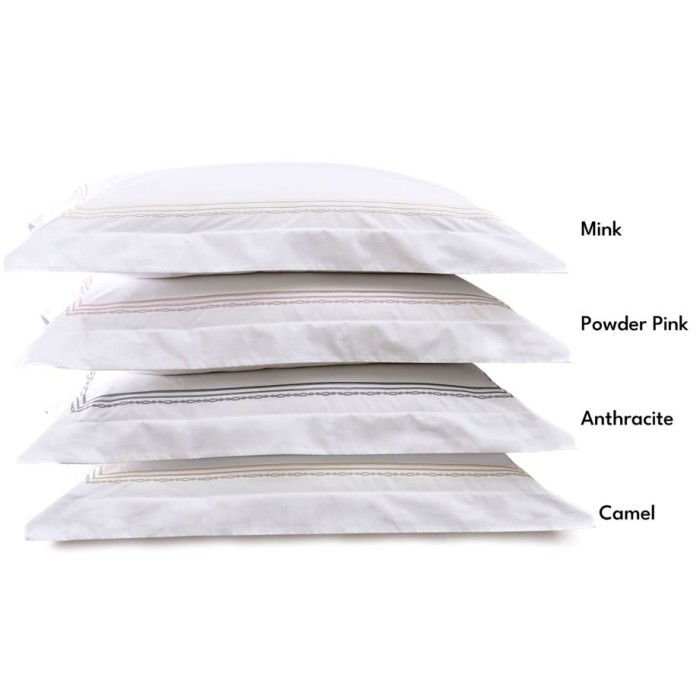 Постельное белье Valeron перкаль "Atlas", 2-х спальное (евро), бело-черный