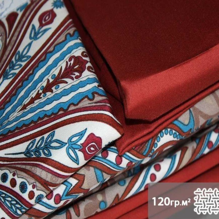 Постельное белье Do&Co Deluxe "Aleron", 2-х спальное (евро), терракотовый