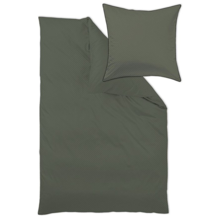 Наволочка Curt Bauer дамаст "Arezzo", 65x65 см, оливковый