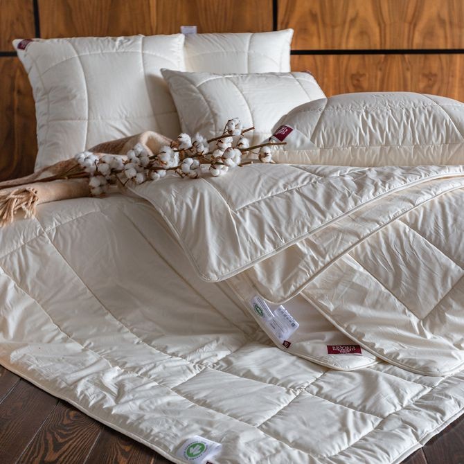 Одеяло German Grass хлопок "Organic Cotton", 150x200 см, всесезонное