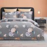 Постельное белье Arya Exclusive "ALINA", 2-х спальное (евро), серый