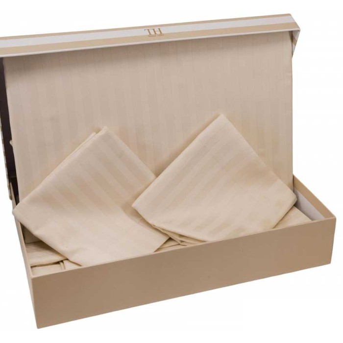 Постельное белье Tivolyo жаккард "Jaquard", 1,5 спальное, бежевый