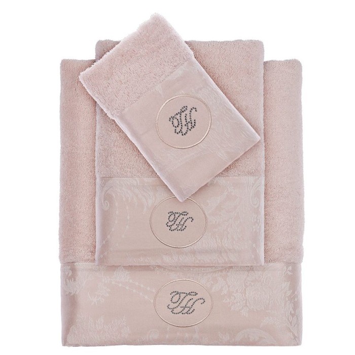 Набор полотенец Tivolyo "Grant", 3 шт, пудра