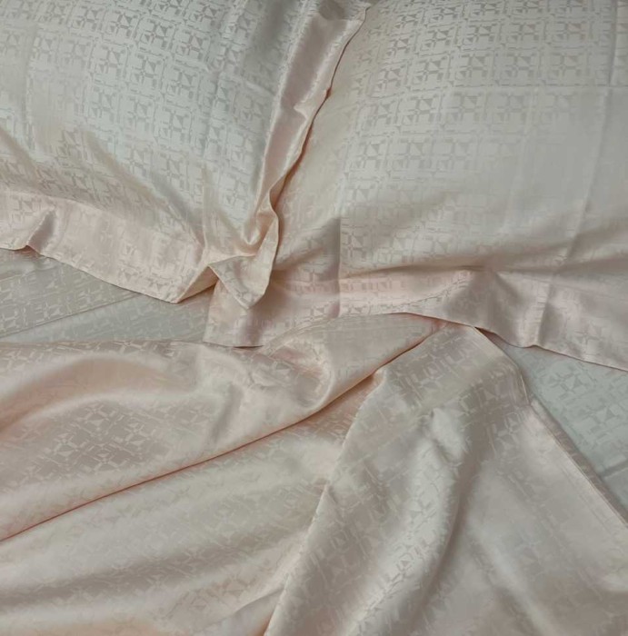 Постельное белье PALOMBELLA жаккард "Everest", семейное, розовый