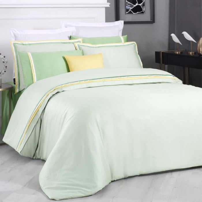 Постельное белье Sarev "Minsk", 2-х спальное (евро), фисташковый