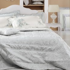 Покрывало BLUMARINE "DECOR" жаккард, стразы SWAROVSKI, 270x270 см, серый