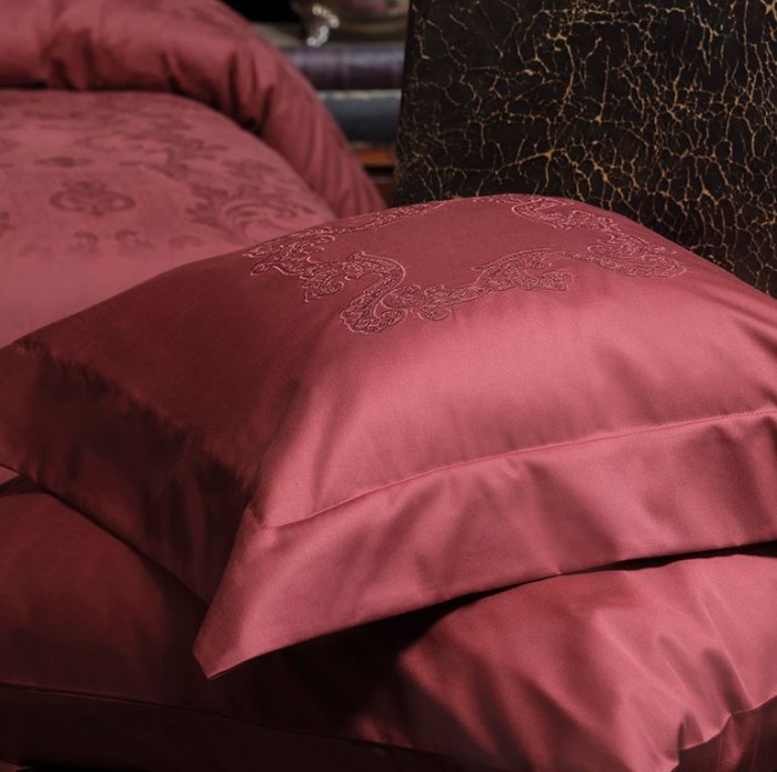 Постельное белье Valeron Jakar "Dorian", 2-х спальное (евро), бордовый