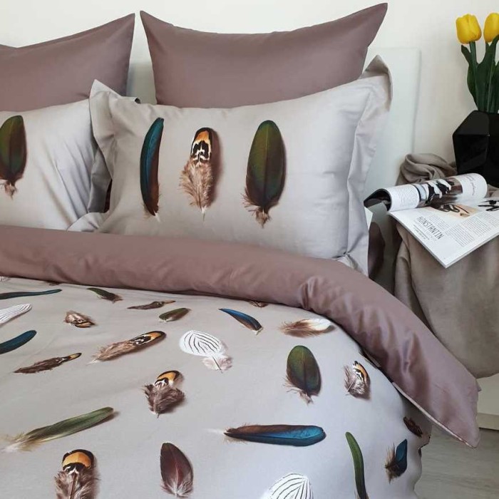 Постельное белье Tivolyo "Gala", 1,5 спальное, бежевый