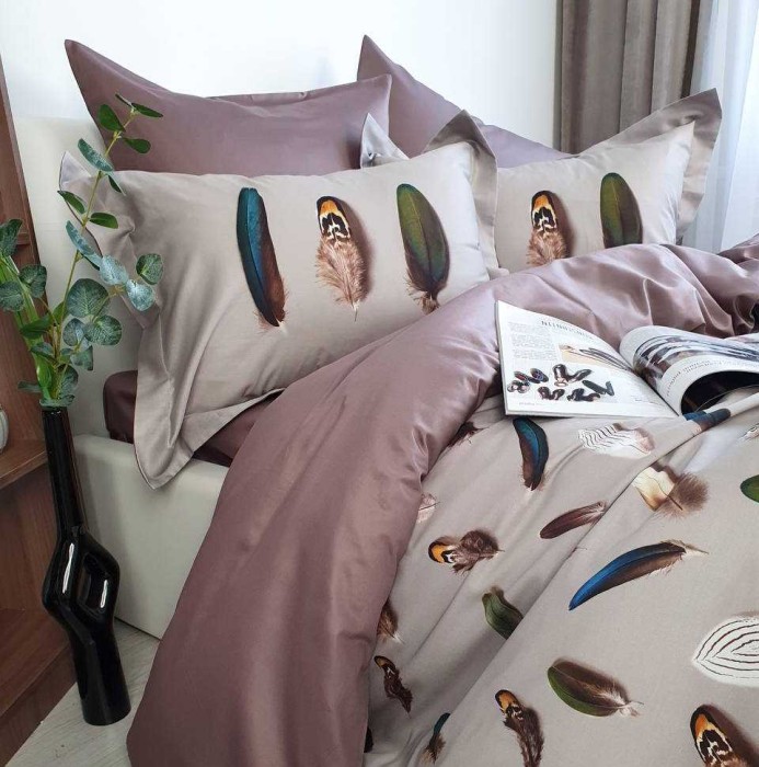 Постельное белье Tivolyo "Gala", 1,5 спальное, бежевый