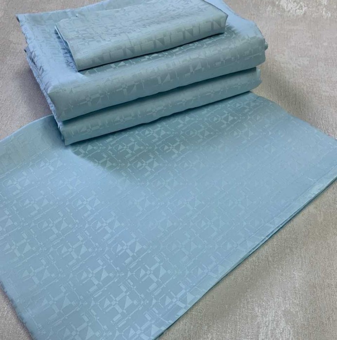 Постельное белье PALOMBELLA жаккард "Everest", семейное, аква