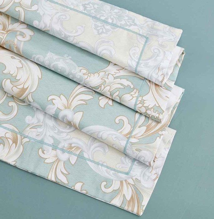 Постельное белье Arya Exclusive "Elaina", 2-х спальное (евро), ментол