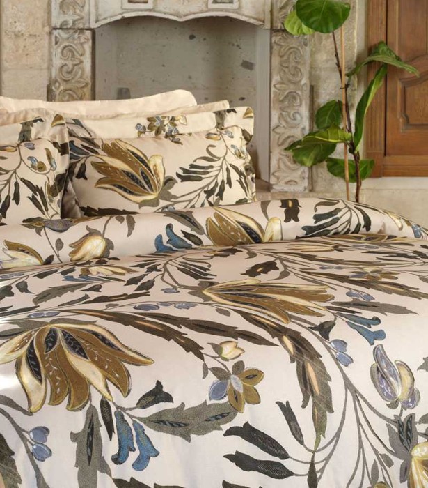 Постельное белье Valeron USC "Fresia", king-size, кремовый