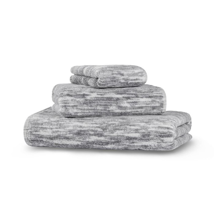 Полотенце Hamam "Marble", 76x142 см, бело-серый