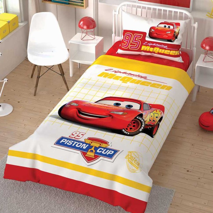 Постельное белье Tac Rnf детский "Disney Cars Cek", 1,5 спальное