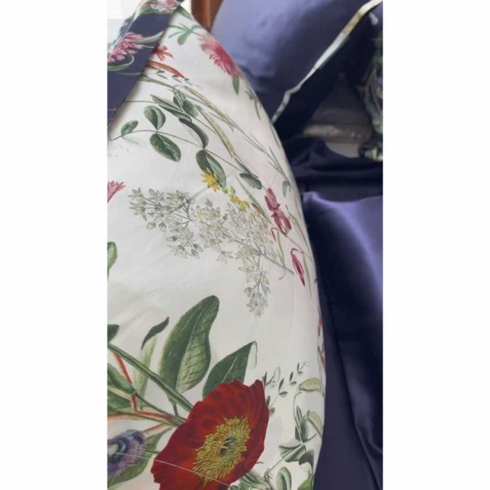 Постельное белье Sarev шелк "Epiros", 2-х спальное (евро), синий