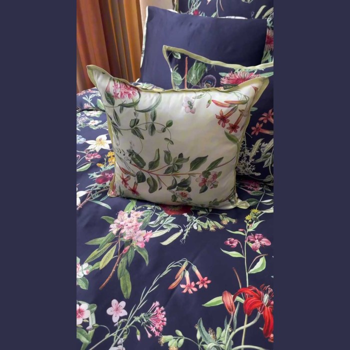 Постельное белье Sarev шелк "Epiros", 2-х спальное (евро), синий