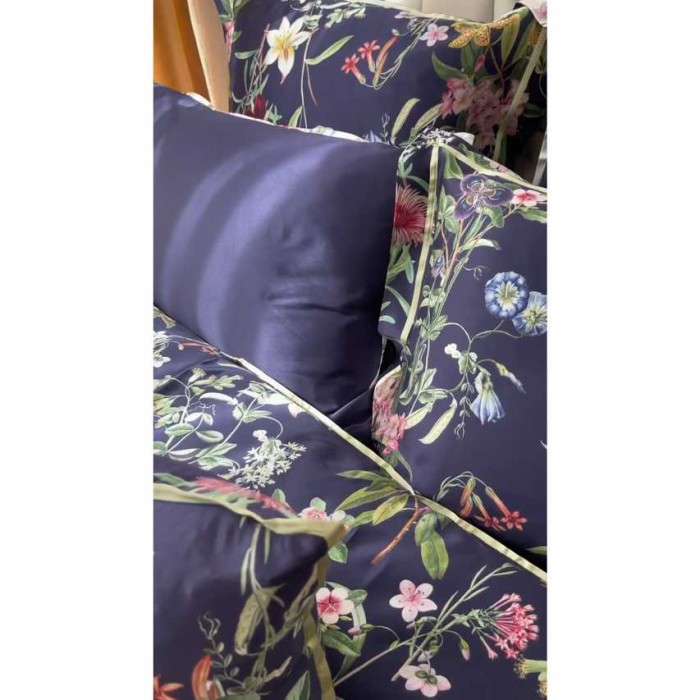 Постельное белье Sarev шелк "Epiros", 2-х спальное (евро), синий