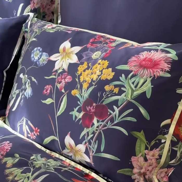 Постельное белье Sarev шелк "Epiros", 2-х спальное (евро), синий