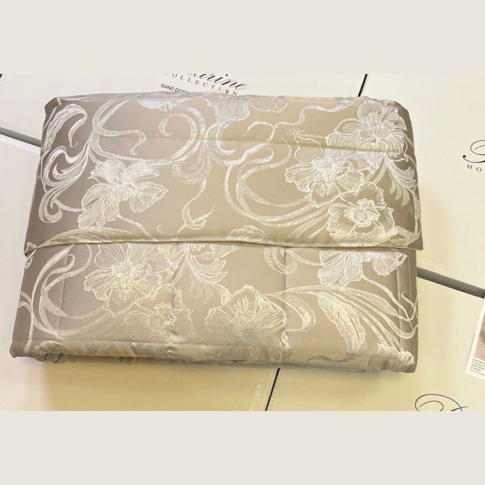 Покрывало Blumarine "Lapis", 270x270 см, темно-бежевый