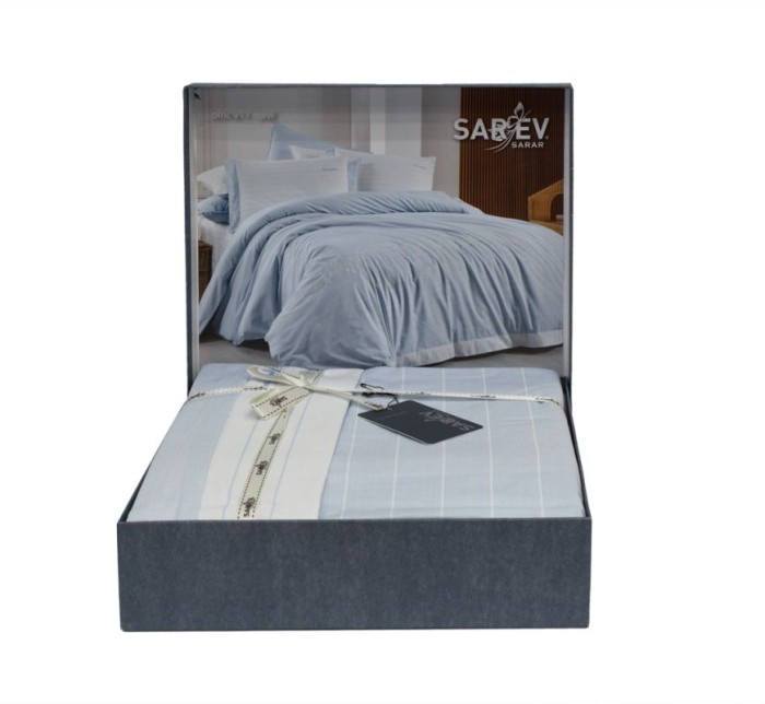 Постельное белье Sarev "Olric", 1,5 спальное, синий