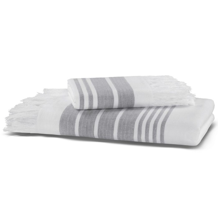 Полотенце Hamam двустороннее "Marine Towel", 100x180 см, темно-серый