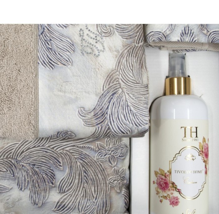 Набор полотенец Tivolyo "Javier", 3 шт, бежевый