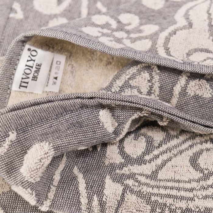 Покрывало Tivolyo жаккард "Flavia", 220x240 см, синий