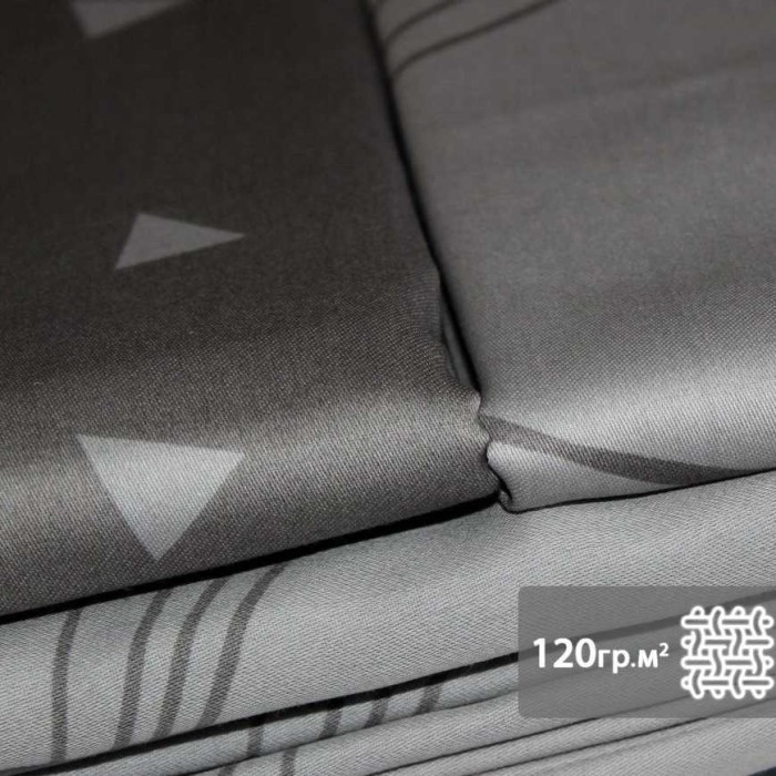 Постельное белье Do&Co Delux "Rovena", 2-х спальное (евро), серый