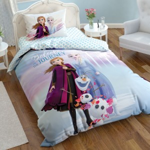 Постельное белье Tac BRf Disney "Frozen 2", 1,5 спальное, голубой